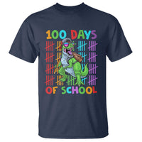 Funny 100 Days Of School T-Rex Dinosaur T Shirt
