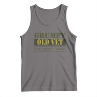 Funny Grumpy Old Vet I Do What I Want Tank Top Military Veteran