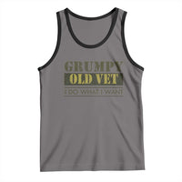 Funny Grumpy Old Vet I Do What I Want Tank Top Military Veteran