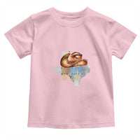 Funny 100th Day Of School Cowboy Toddler T Shirt 100 Days Y'all TX map