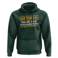 Funny Retirement Hoodie Retired Under New Management See Wife For Details