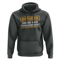 Funny Retirement Hoodie Retired Under New Management See Wife For Details