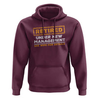 Funny Retirement Hoodie Retired Under New Management See Wife For Details
