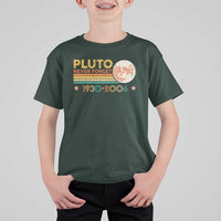 Funny Never Forget Pluto 1930 2006 T Shirt For Kid Retro Stripes