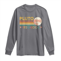 Funny Never Forget Pluto 1930 2006 Long Sleeve Shirt Retro Stripes
