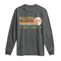 Funny Never Forget Pluto 1930 2006 Long Sleeve Shirt Retro Stripes