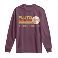 Funny Never Forget Pluto 1930 2006 Long Sleeve Shirt Retro Stripes