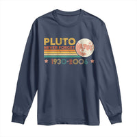 Funny Never Forget Pluto 1930 2006 Long Sleeve Shirt Retro Stripes