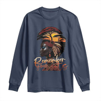 Black History Month Long Sleeve Shirt Remember Your Roots African Safari
