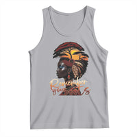 Black History Month Tank Top Remember Your Roots African Safari