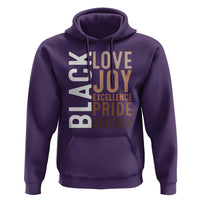 Black Love Joy Excellence Pride History Hoodie Proud African American