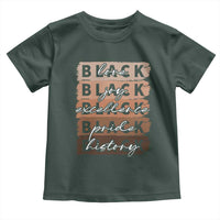 Black Love Joy Excellence Pride History Toddler T Shirt Proud African American Melanin Brush Stroke