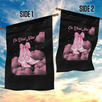 On Cloud Nine Garden Flag 9th Birthday Bday Girl Pink Coquette Cowgirl Boots