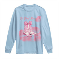 On Cloud Nine Long Sleeve Shirt 9th Birthday Bday Girl Pink Coquette Cowgirl Boots