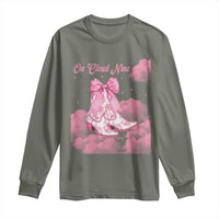 On Cloud Nine Long Sleeve Shirt 9th Birthday Bday Girl Pink Coquette Cowgirl Boots