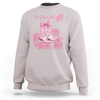 On Cloud Nine Sweatshirt 9th Birthday Bday Girl Pink Coquette Cowgirl Boots