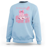 On Cloud Nine Sweatshirt 9th Birthday Bday Girl Pink Coquette Cowgirl Boots