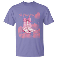 On Cloud Nine T Shirt 9th Birthday Bday Girl Pink Coquette Cowgirl Boots