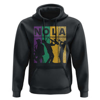 Mardi Gras NOLA New Orleans Carnival Jazz Music Glitter Print Hoodie