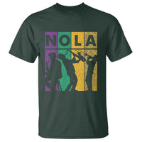 Mardi Gras NOLA New Orleans Carnival Jazz Music Glitter Print T Shirt