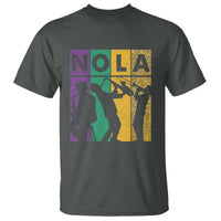 Mardi Gras NOLA New Orleans Carnival Jazz Music Glitter Print T Shirt