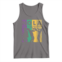 Mardi Gras NOLA New Orleans Carnival Jazz Music Glitter Print Tank Top