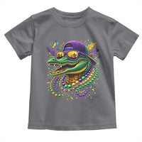 Mardigator Mardi Gras Alligator Carnival Beads Toddler T Shirt