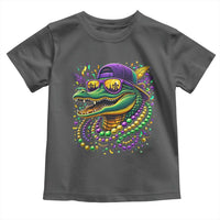 Mardigator Mardi Gras Alligator Carnival Beads Toddler T Shirt