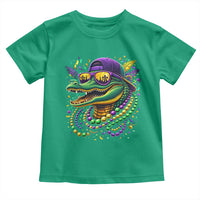 Mardigator Mardi Gras Alligator Carnival Beads Toddler T Shirt