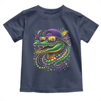 Mardigator Mardi Gras Alligator Carnival Beads Toddler T Shirt