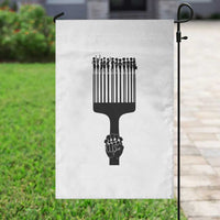 Afro Pick Comb Strong Black Power Fist Garden Flag