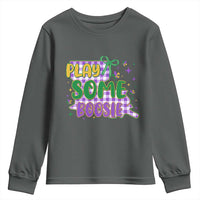 Play Some Boosie Mardi Gras Youth Sweatshirt Funny Fat Tuesday Coquette Louisiana Carnival