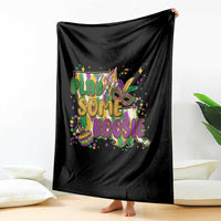 Play Some Boosie Mardi Gras Throw Blanket Funny Louisiana New Orleans Carnival