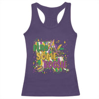 Play Some Boosie Mardi Gras Racerback Tank Top Funny Louisiana New Orleans Carnival