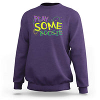 Funny Play Some Boosie Mardi Gras Sweatshirt Beads Carnival Louisiana