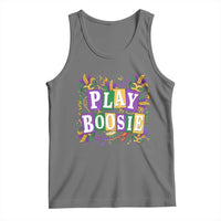 Funny Play Boosie Mardi Gras Tank Top Fat Tuesday Carnival Fleur De Lis Music
