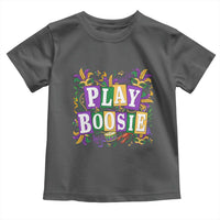 Funny Play Boosie Mardi Gras Toddler T Shirt Fat Tuesday Carnival Fleur De Lis Music