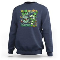 67 St Patricks Day Sweatshirt Funny Six Seven Meme Lucky Shamrock