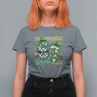 67 St Patricks Day T Shirt For Women Funny Six Seven Meme Lucky Shamrock