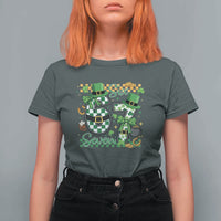 67 St Patricks Day T Shirt For Women Funny Six Seven Meme Lucky Shamrock