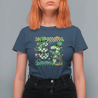 67 St Patricks Day T Shirt For Women Funny Six Seven Meme Lucky Shamrock