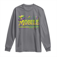 Mardi Gras Mobile Alabama AL Carnival Beads Long Sleeve Shirt