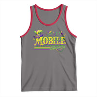 Mardi Gras Mobile Alabama AL Carnival Beads Tank Top