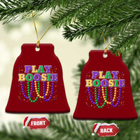 Funny Play Boosie Mardi Gras Ceramic Ornament Beads Fat Tuesday Carnival