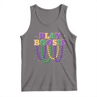 Funny Play Boosie Mardi Gras Tank Top Beads Fat Tuesday Carnival