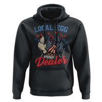 Funny Local Egg Dealer Hoodie Egg Farmer American Flag Chicken Easter