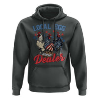 Funny Local Egg Dealer Hoodie Egg Farmer American Flag Chicken Easter