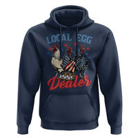Funny Local Egg Dealer Hoodie Egg Farmer American Flag Chicken Easter