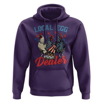 Funny Local Egg Dealer Hoodie Egg Farmer American Flag Chicken Easter
