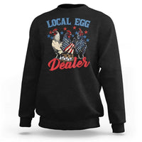 Funny Local Egg Dealer Sweatshirt Egg Farmer American Flag Chicken Easter